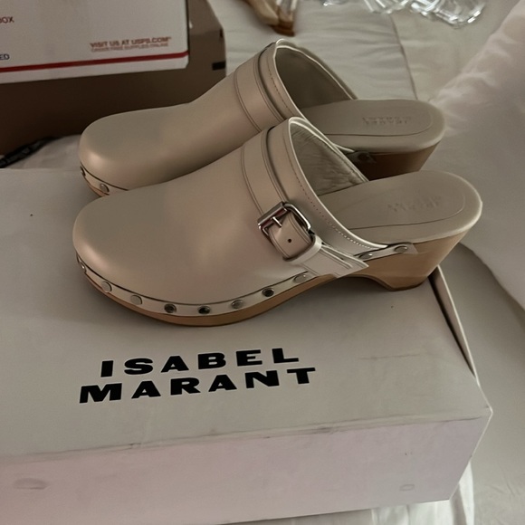 Isabel Marant Titus leather clogs NIB - Picture 4 of 5